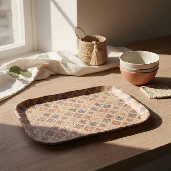 Plastic Tray Set 3 Pcs